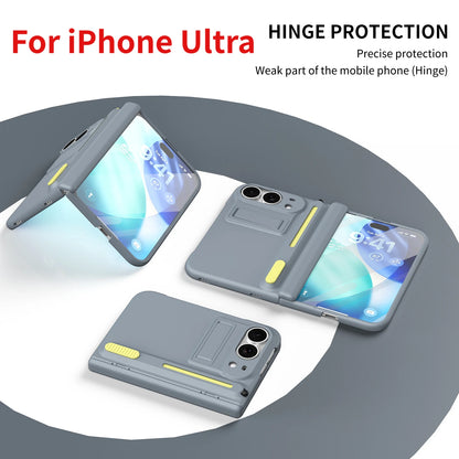 Bracket Phone Case with S Pen Hinge Protection Shockproof Full Cover Glass Screen Protector for iPhone  Duo Ultra