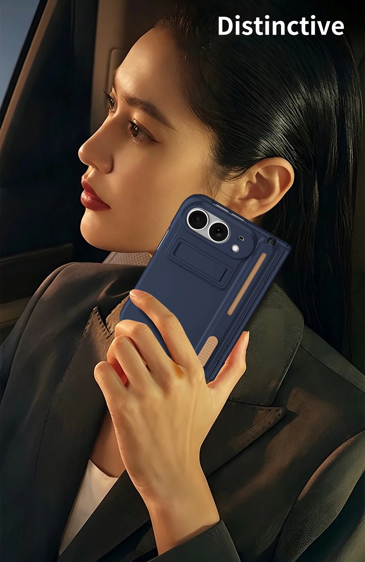 Bracket Phone Case with S Pen Hinge Protection Shockproof Full Cover Glass Screen Protector for iPhone  Duo Ultra