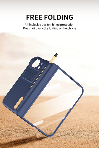 Bracket Phone Case with S Pen Hinge Protection Shockproof Full Cover Glass Screen Protector for iPhone  Duo Ultra