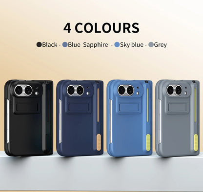 Bracket Phone Case with S Pen Hinge Protection Shockproof Full Cover Glass Screen Protector for iPhone  Duo Ultra