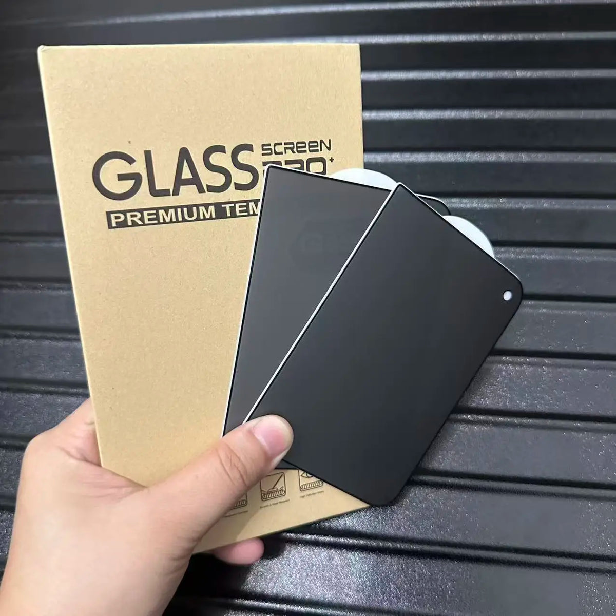 2 pieces of frosted anti-peep tempered glass For iPhone Duo 18 fold full screen cover HD front screen protector